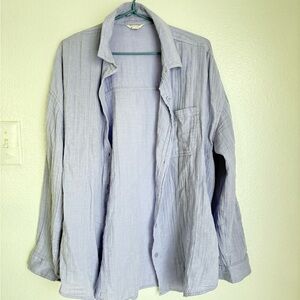Aeropostale Light Blue Shirt Jacket